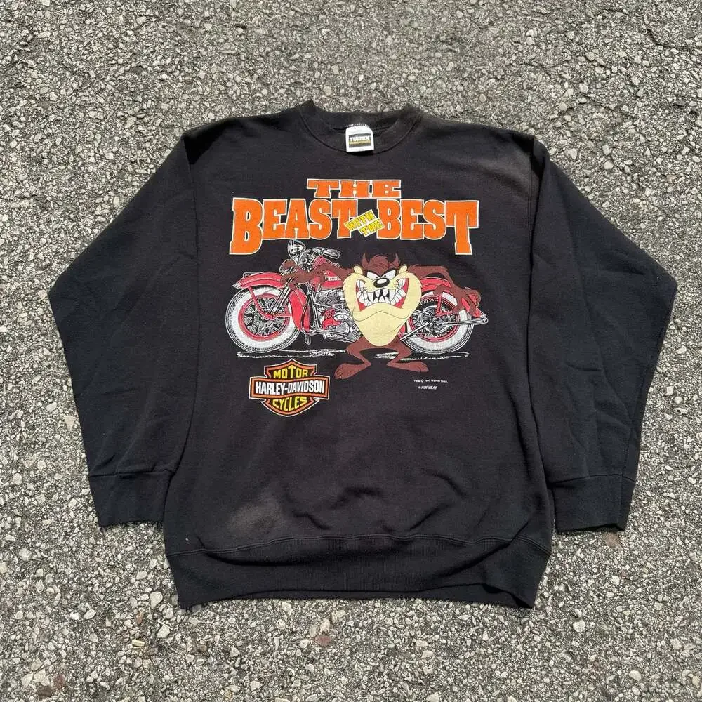 Vintage 1993 Harley-Davidson x Looney Tunes Taz 'The Beast with the Best”
